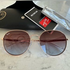 Ray-Ban rose gold sunglasses - worn for three days! Purchased 3/21/24